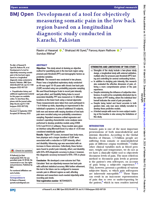 Development of a tool for objectively measuring pain.pdf