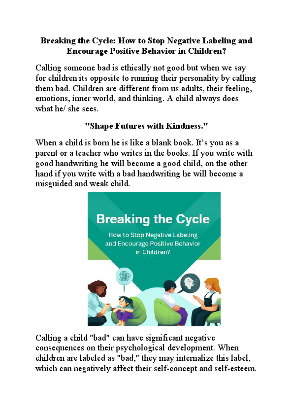 Is it bad to call a child.pdf