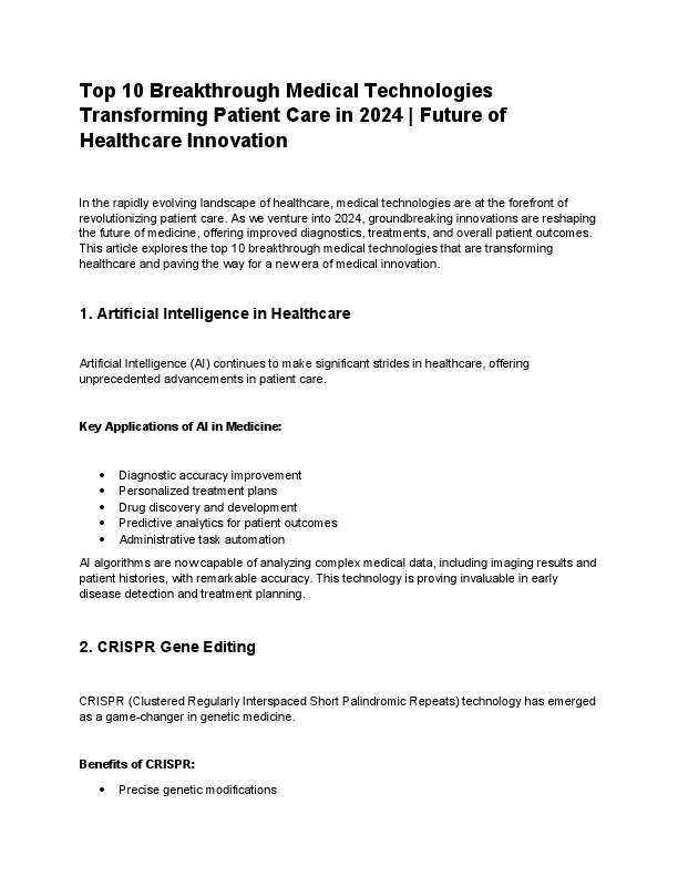 Top 10 Breakthrough Medical Technologies Transforming Patient Care in 2024.pdf