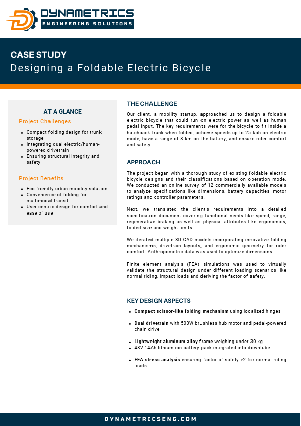 Foldable Electric Bicycle Case Study.pdf