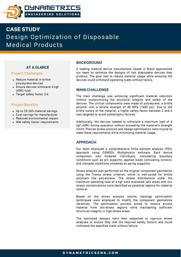 Disposable Medical Product Optimization Case Study.pdf