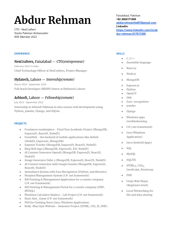 Abdur Rehman's CV.pdf