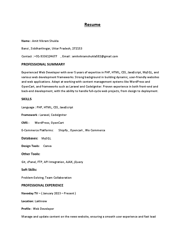 Amit Vikram Shukla Resume.pdf