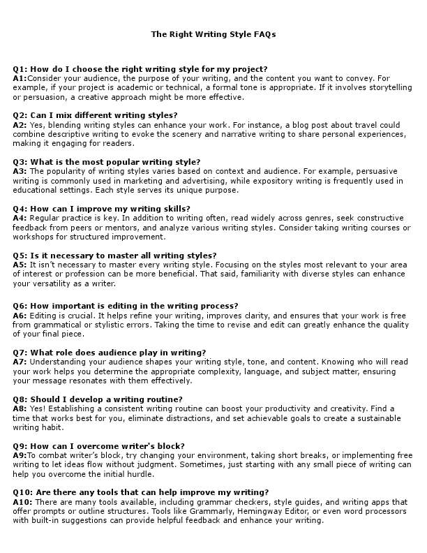 The Right Writing Style FAQs.pdf