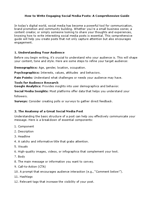 How to Write Engaging Social Media Posts A Comprehensive Guide.pdf