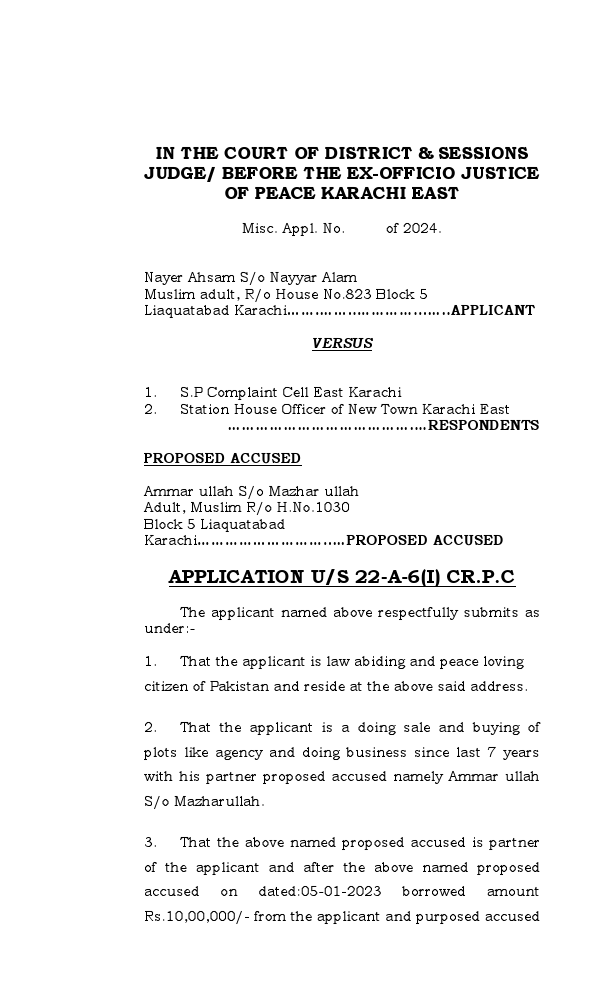 22- A & B Cr.P.C (Nayer )  (CHEQUE) Karachi.pdf