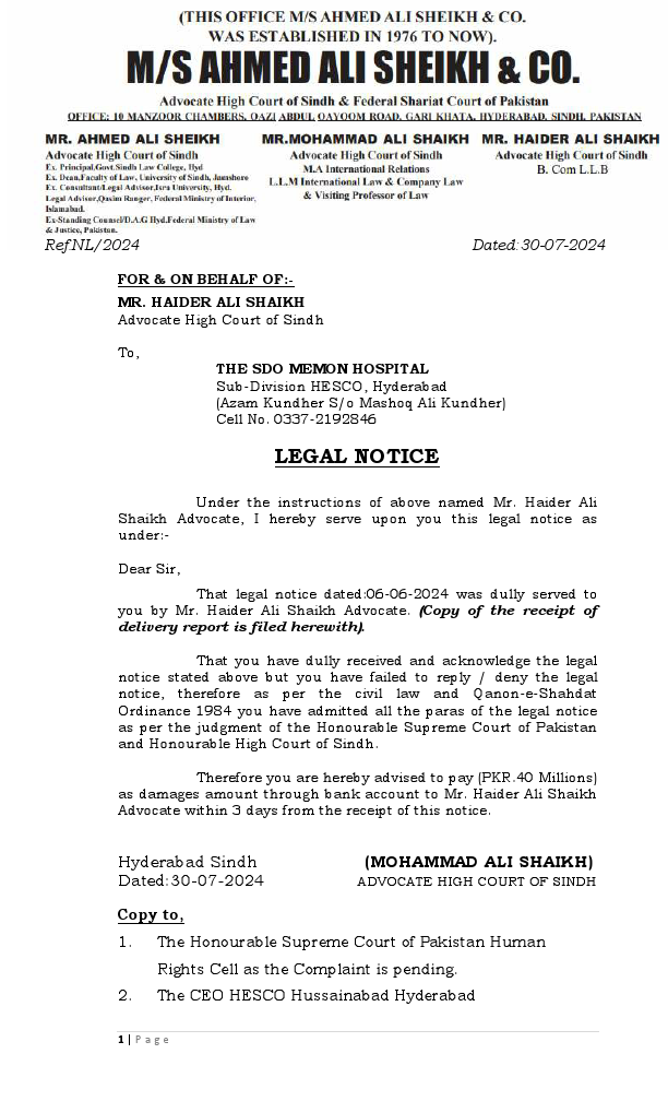 Legal Notice (Adv Haider ALi SHaikh).pdf