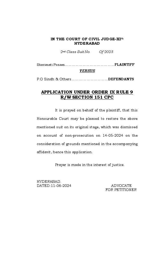 RESTORATION APPLICATION HIGH COURT (Shairimati).pdf