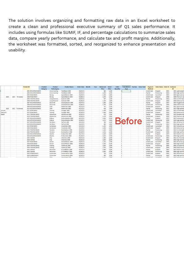 Cleaning and formatting raw data for a professional financial presentation.pdf