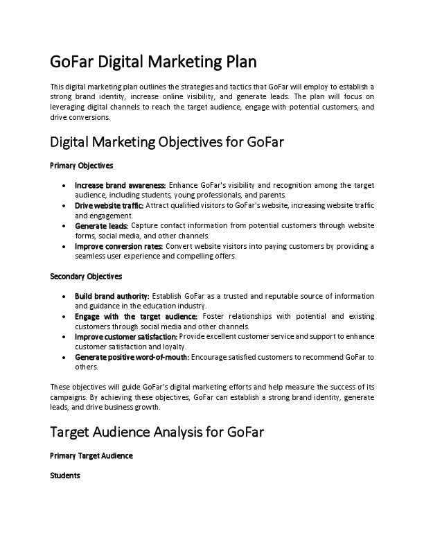 Digital Marketing Plan for GoFar.pdf