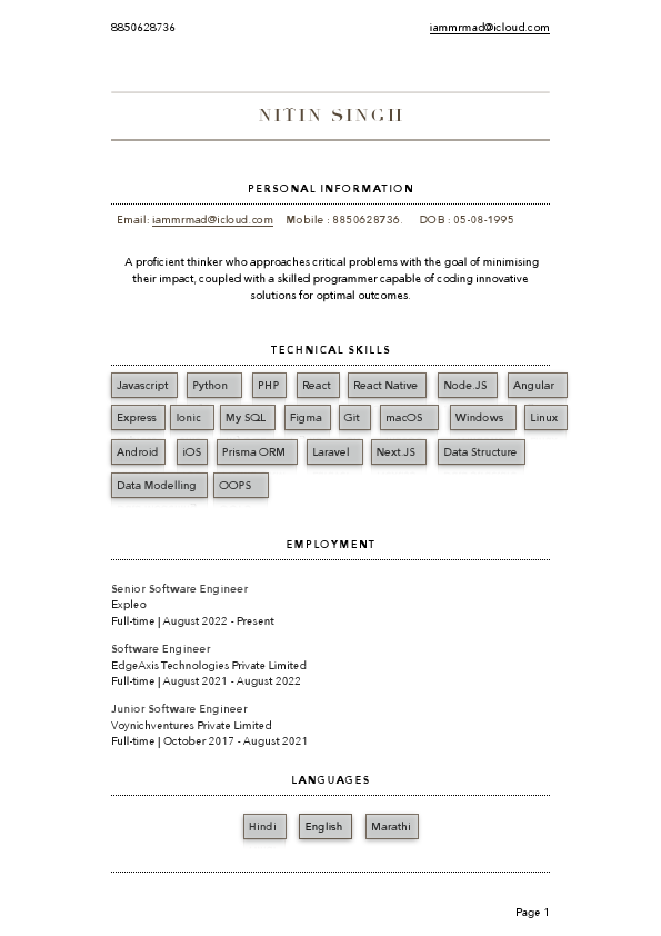 Resume ( Nitin Singh ).pdf