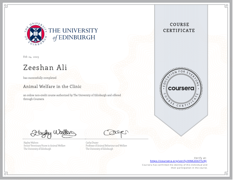 Animal Welfare in the Clinic Coursera Zeeshan.pdf