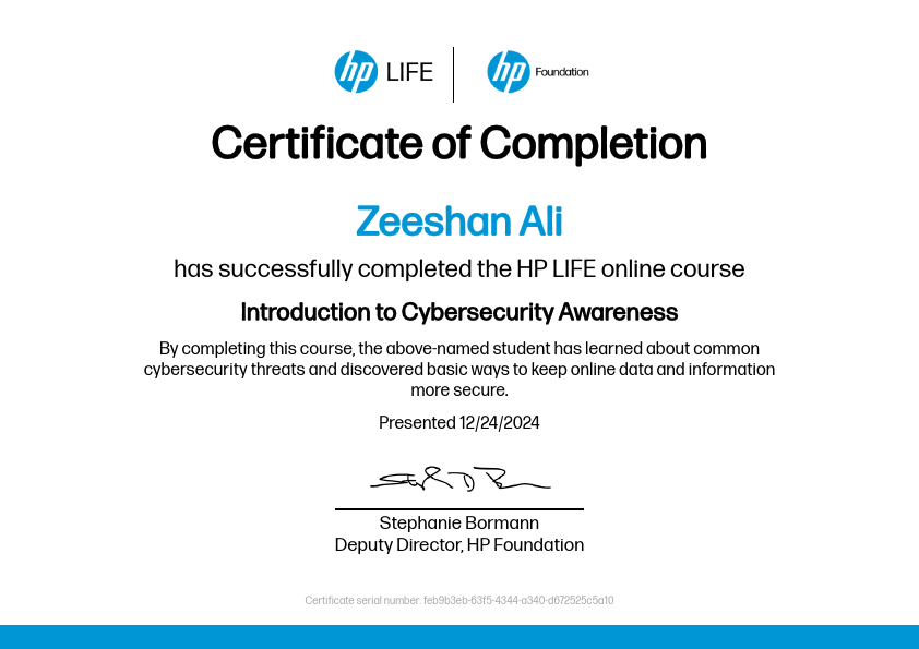 Hp introduction to cyber security awareness Zeeshan.pdf