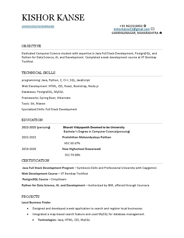kishor resume.pdf