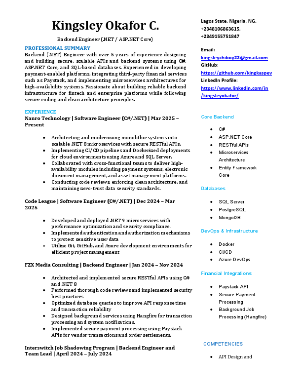 Kingsley Okafor Chiboy - MyResume.pdf