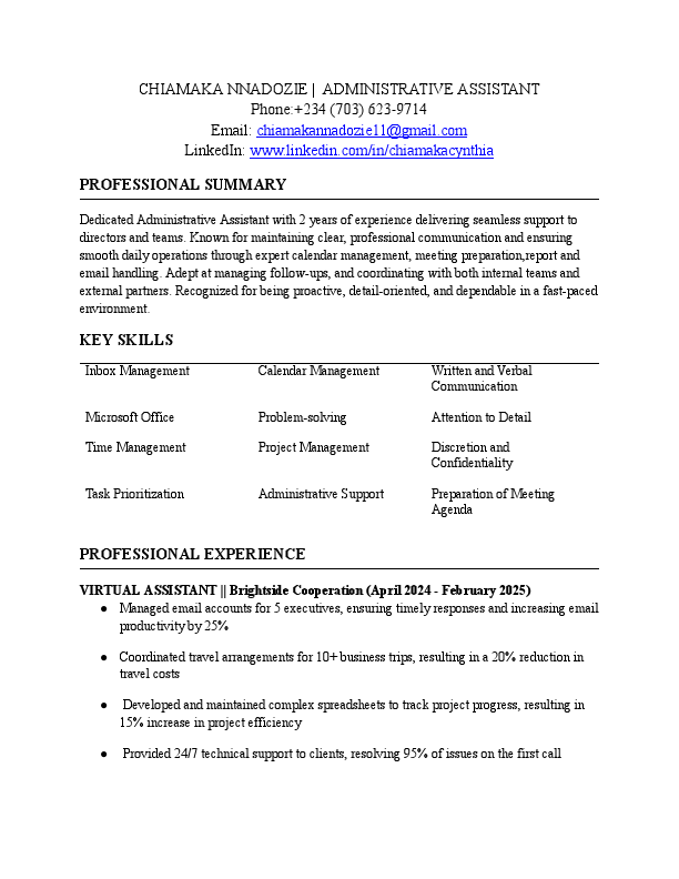 ADMINISTRATIVE ASSISTANT_ CHIAMAKA NNADOZIE (4).pdf