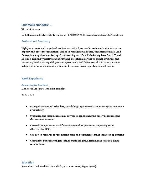 Nnadozie Chiamaka Virtual  Assistant .pdf