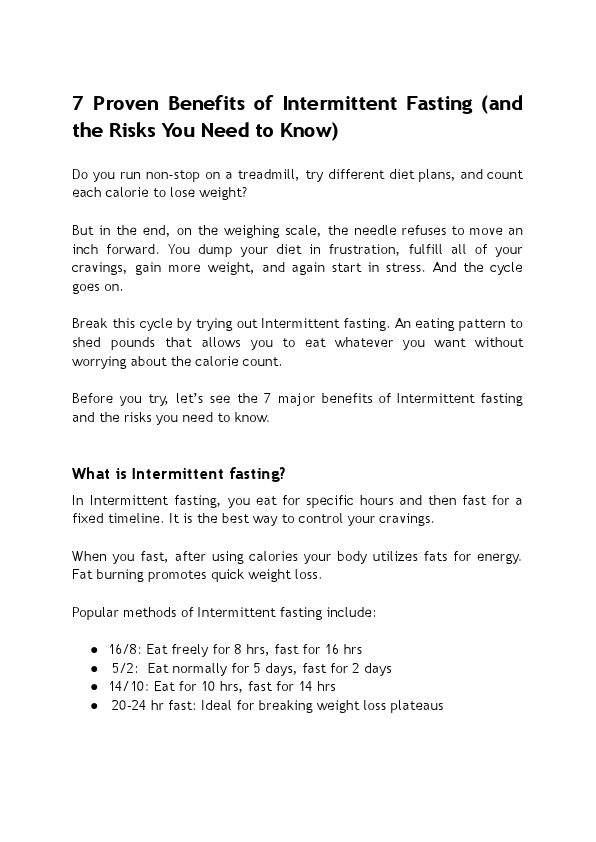 Intermittent fasting benefits and risks.pdf