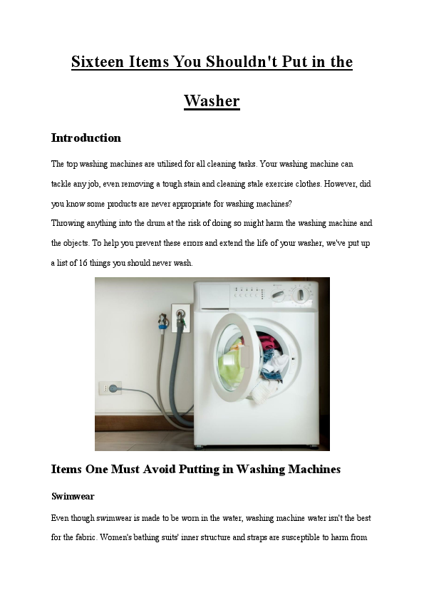 16 things you should not put in washing machine.pdf