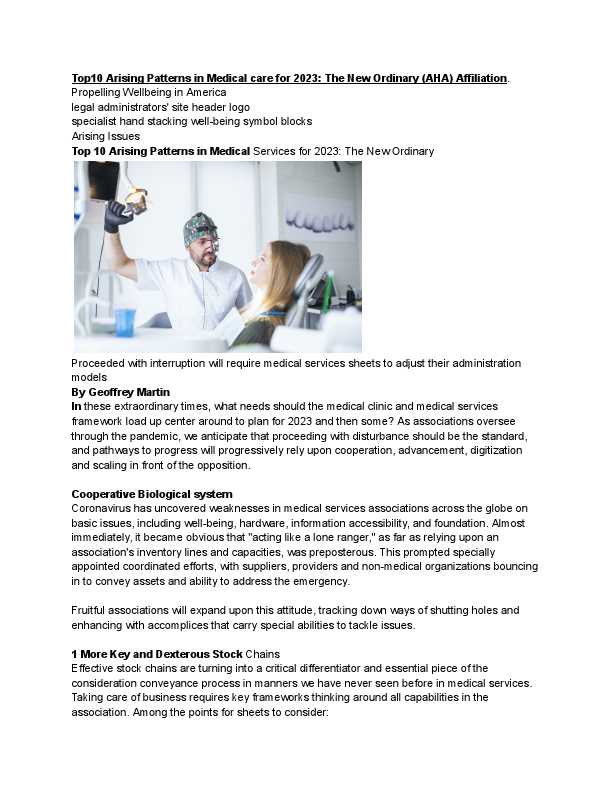 Top 10 Arising patterns in Medical docx.pdf