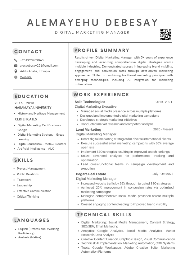 Alemayehu Debesay CV (New) QR.pdf