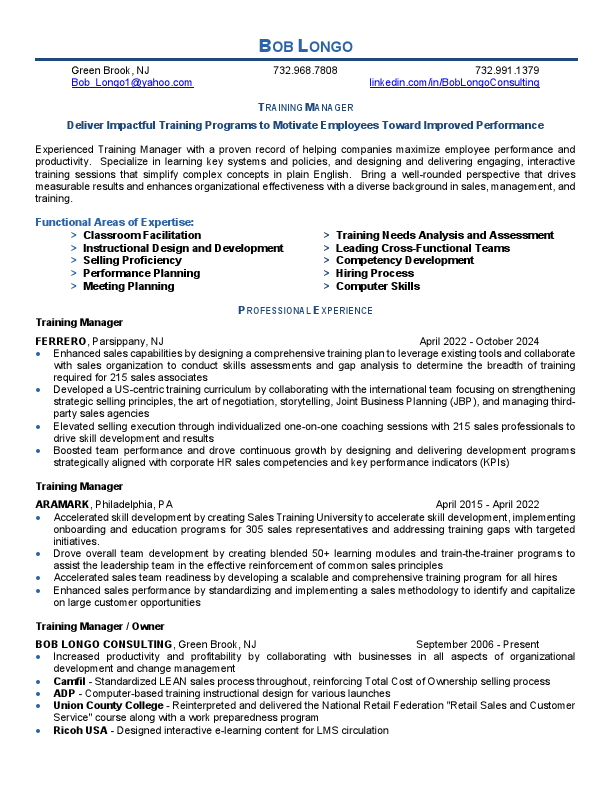 1 Resume - Bob Longo .pdf