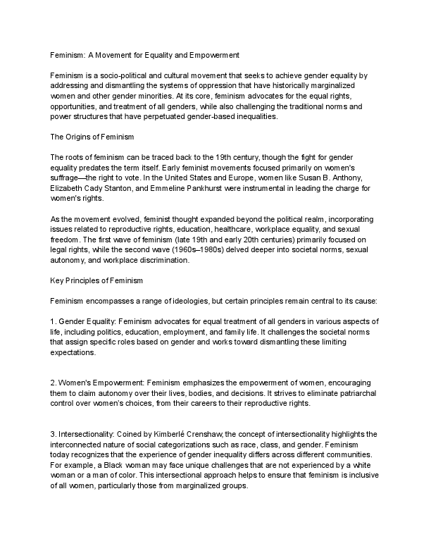 Feminism- A Movement for Equality and Empowerment.pdf