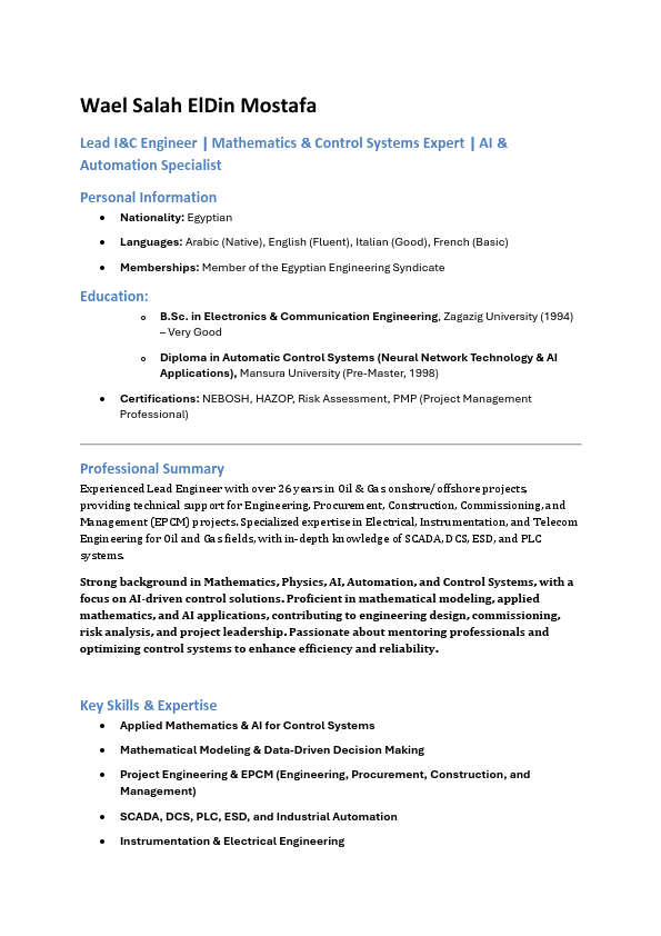 Last optimized  Wael Salah CV   for  AI Math  2025.pdf