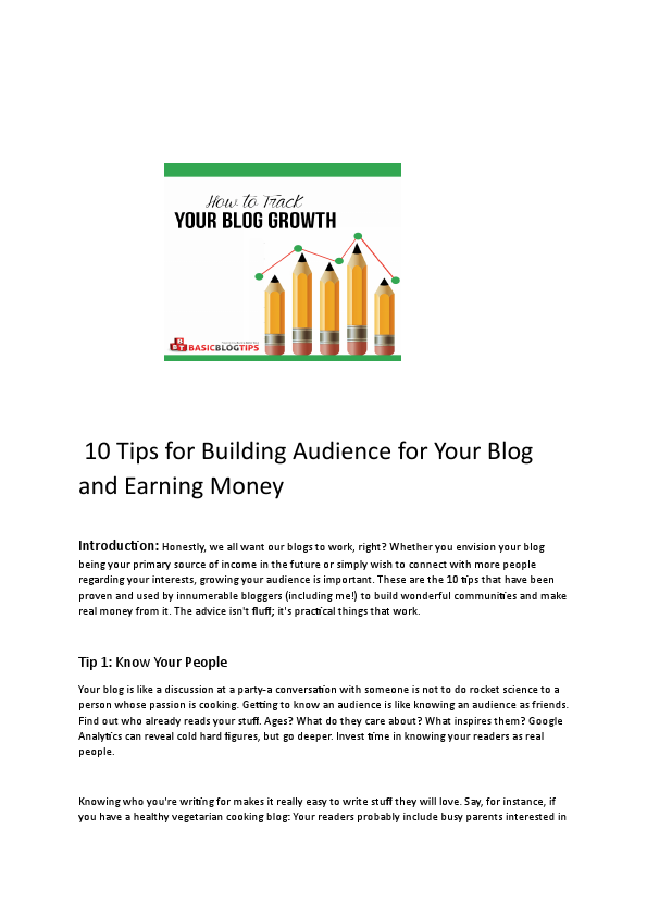 10 Tips for Building Audience for Your Blog and Earning Money.pdf