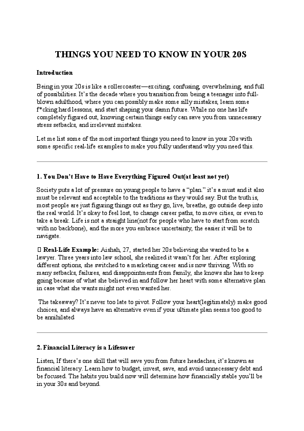 THINGS YOU NEED TO KNOW IN YOUR 20S.pdf