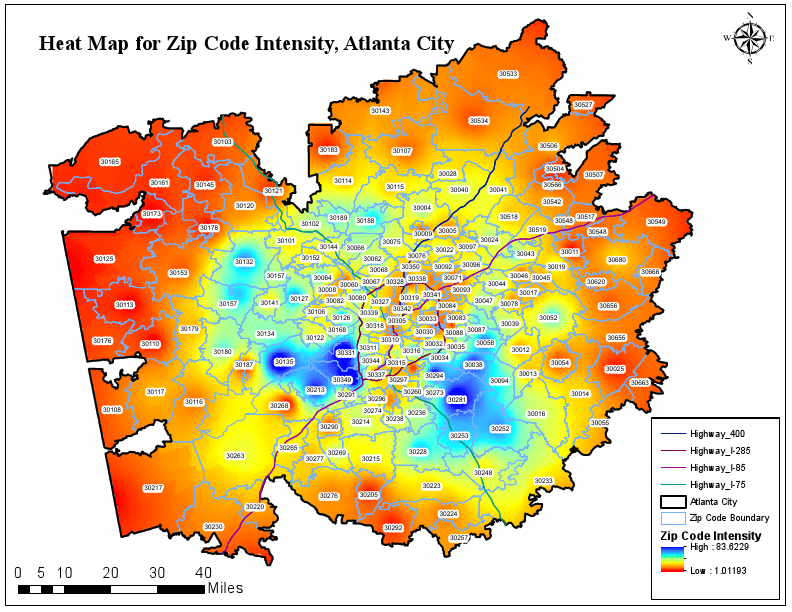 Heat Map for Zip Code Intensity, Atlanta City.pdf