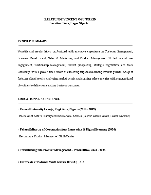 BABATUNDE VINCENT RESUME.pdf