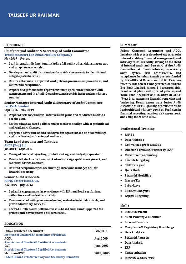 Tauseef profile (one page).pdf