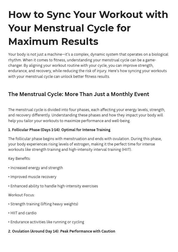 Menstrual Cycle and fitness SEO .pdf