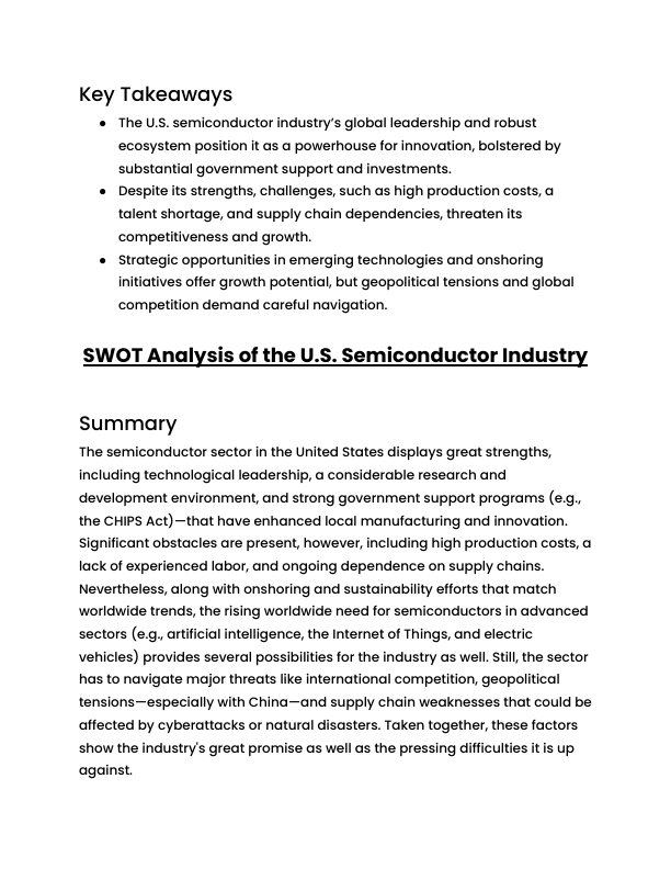 SWOT Analysis of the U.S. Semiconductor Industry.pdf