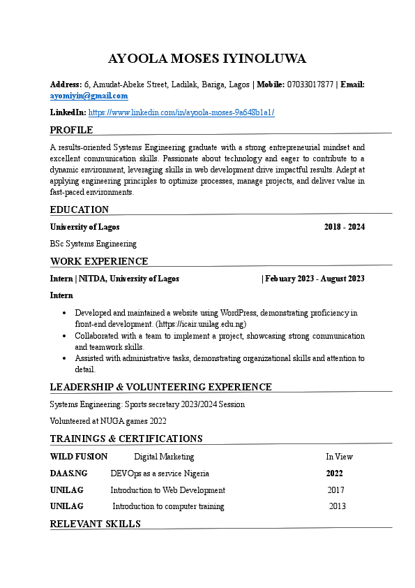 Ayoola Moses Iyinoluwa CV.pdf