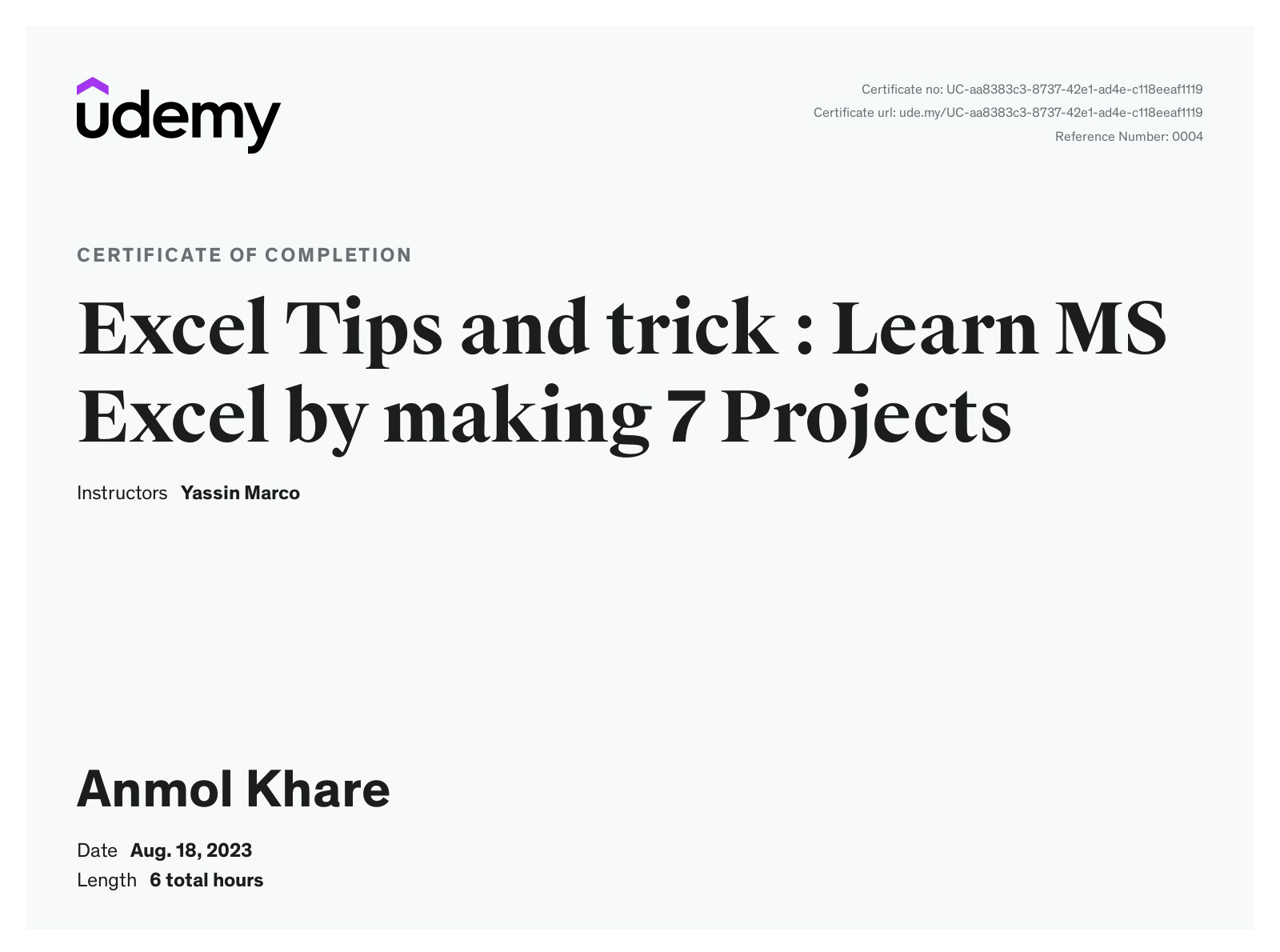 Excel Tips and trick - Learn MS Excel by making 7 Projects .pdf