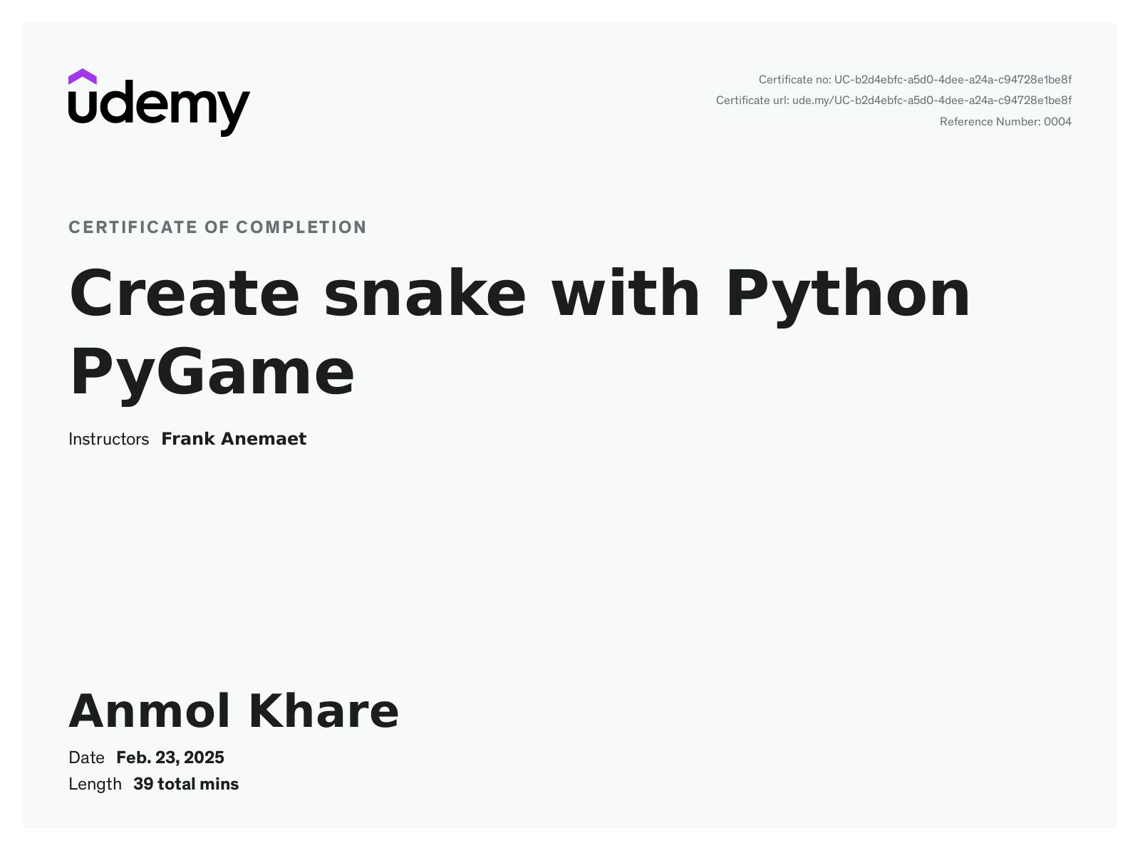 Create snake with Python PyGame .pdf