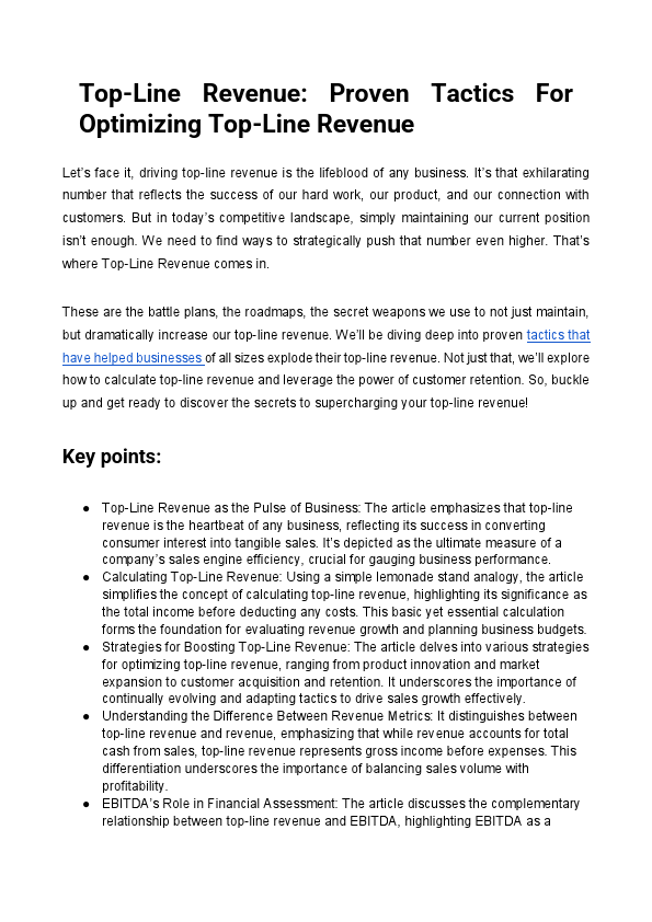 Top-Line Revenue_ Proven Tactics For Optimizing Top-Line Revenue.pdf
