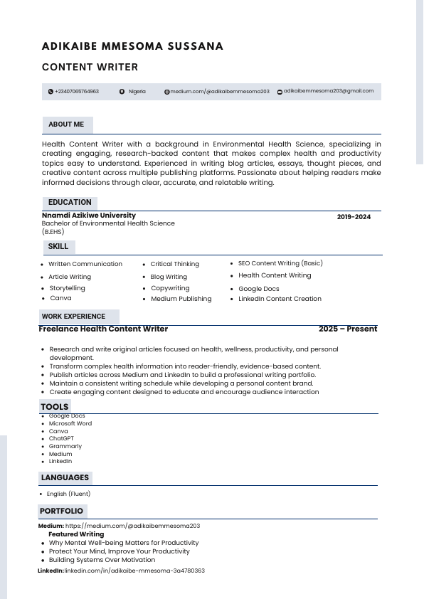 ADIKAIBE MMESOMA SUSSANA CONTENT WRITING cv.pdf