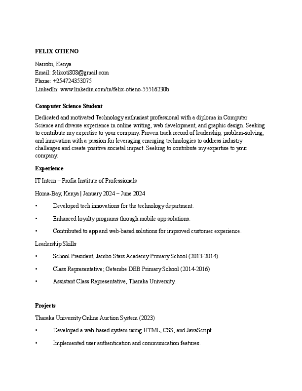 OTIENO FELIX RESUME.pdf