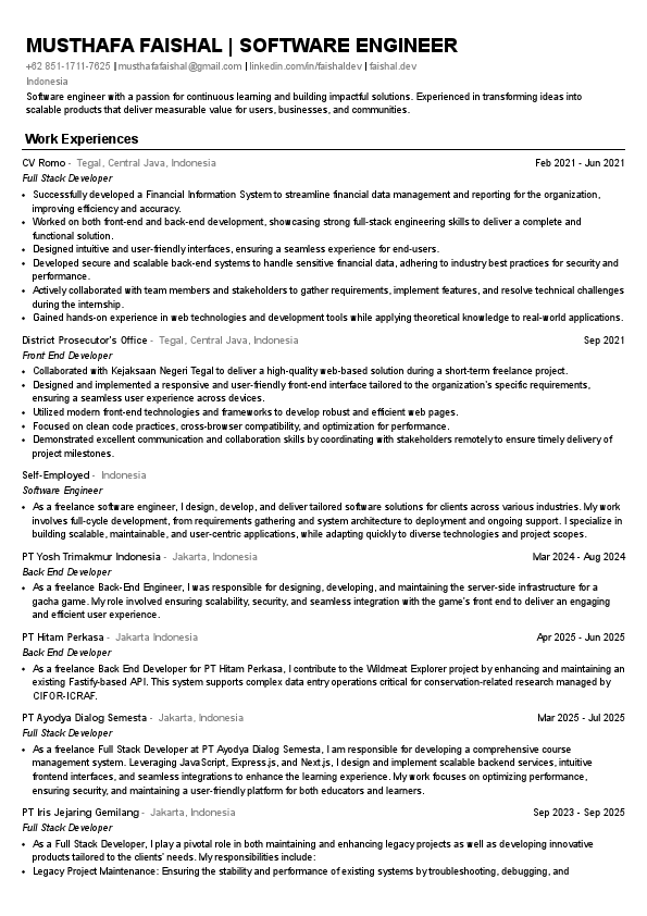 Musthafa Faishal _ Software Engineer-resume.pdf