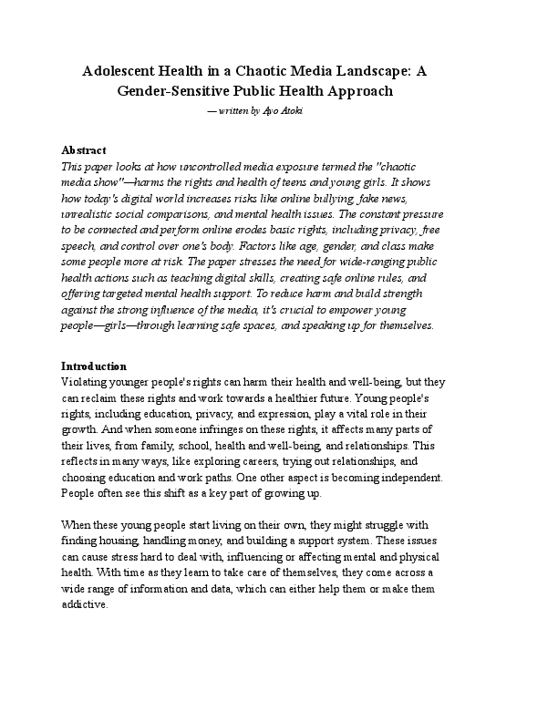 Adolescent Health in a Chaotic Media Landscape_ A Gender-Sensitive Public Health Approach.pdf