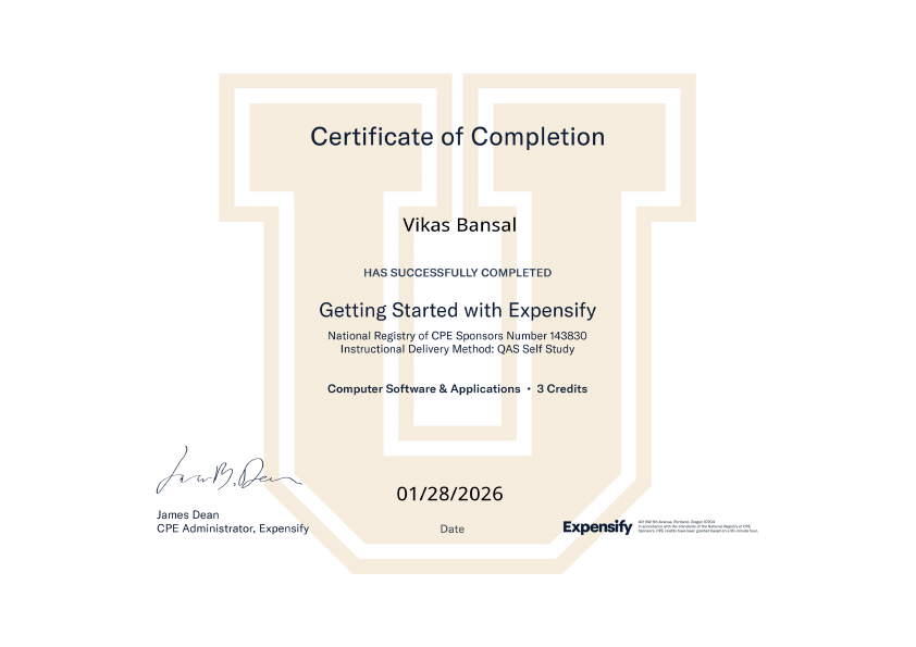 Certificate Expensify Getting Started.pdf