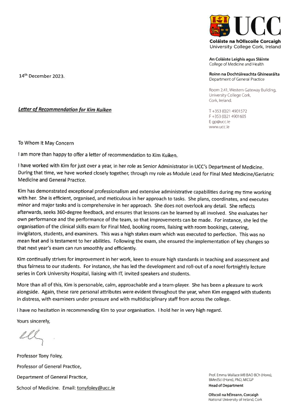 UCC  School of Medicine Module Coordinator Letter of Recommendation.pdf