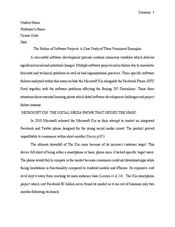 The Failure of Software Project case study.pdf
