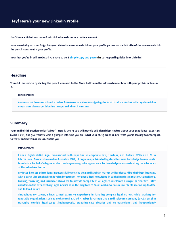 LinkedIn Profile Headline & Summary Project.pdf
