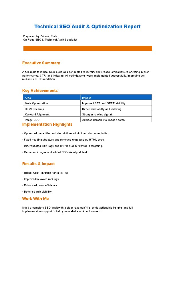 On Page Optimization & Technical Audit Report.pdf