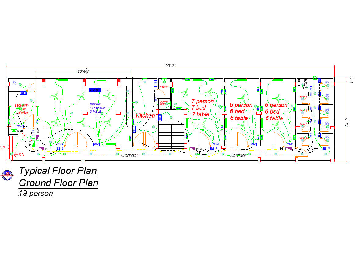 Hostel Building Electrical layout Plan(2)-Model.pdf