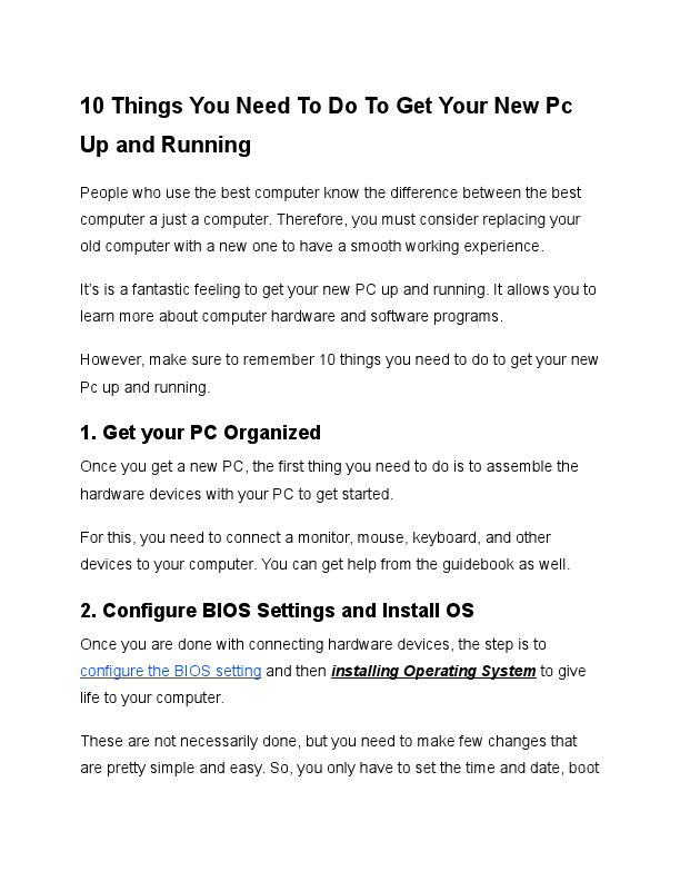 10 Things You Need To Do To Get Your New Pc Up And Running.docx.pdf